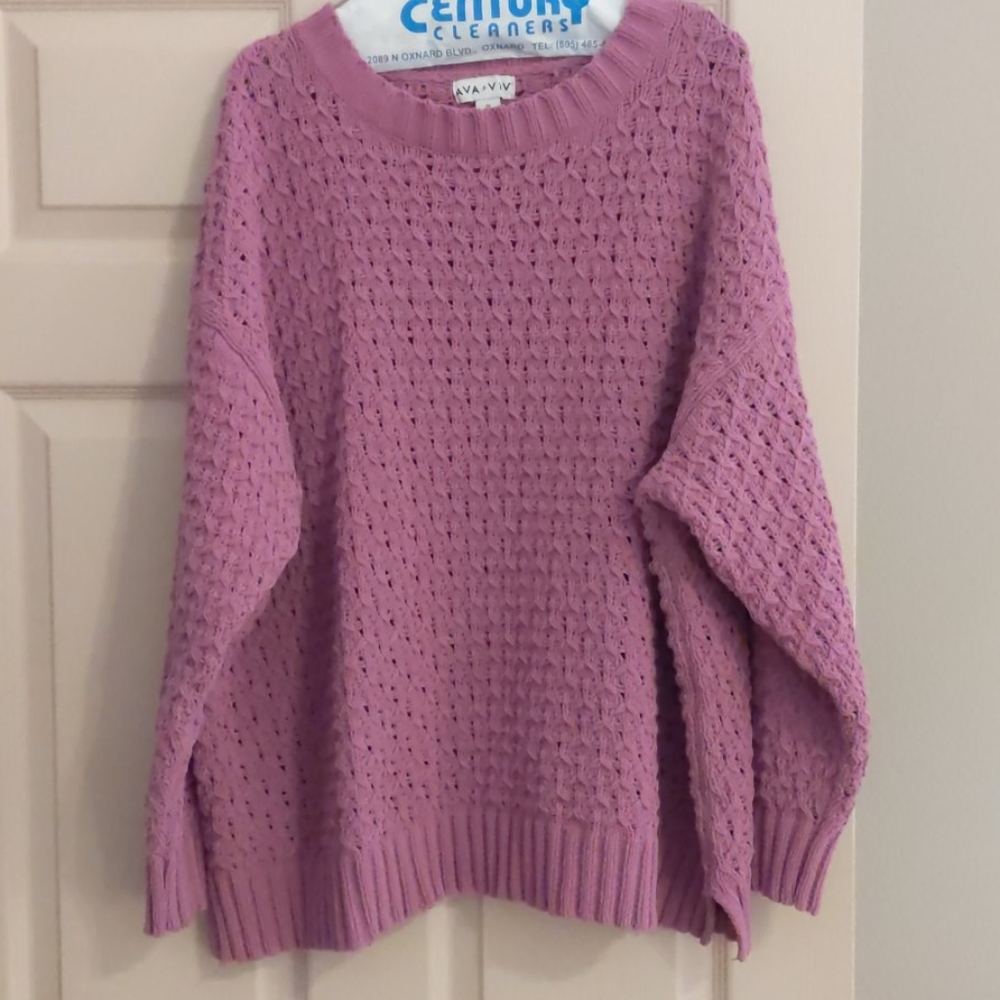 Oversized cable knit sweater